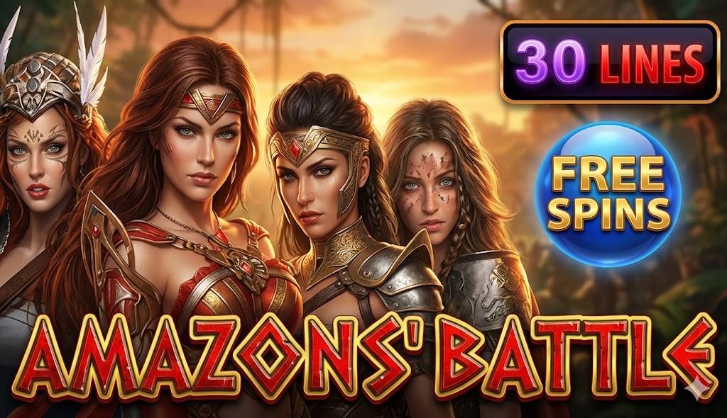 Amazons Battle - Play Online Slot Game at GoldenAura Casino