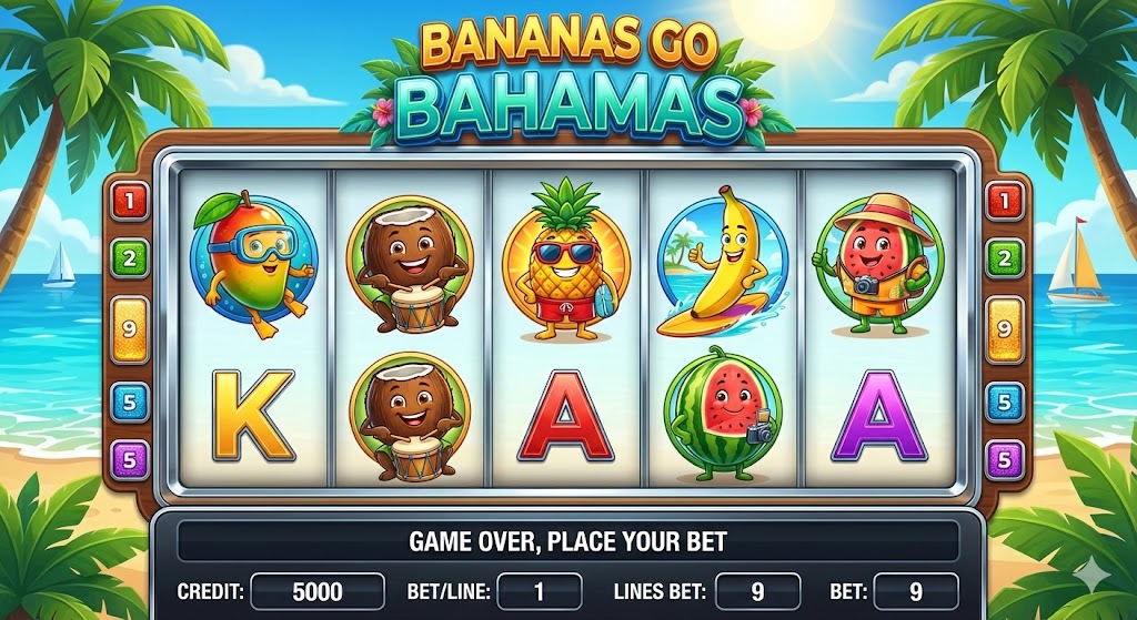 BananasGoBahamas - Play Online Slot Game at GoldenAura Casino