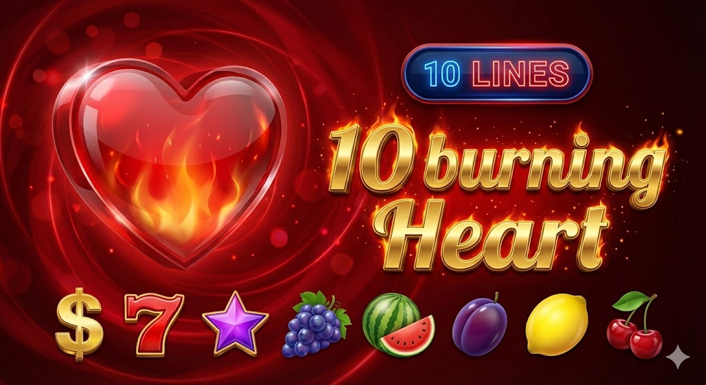 Burning Heart 10 - Play Online Slot Game at GoldenAura Casino