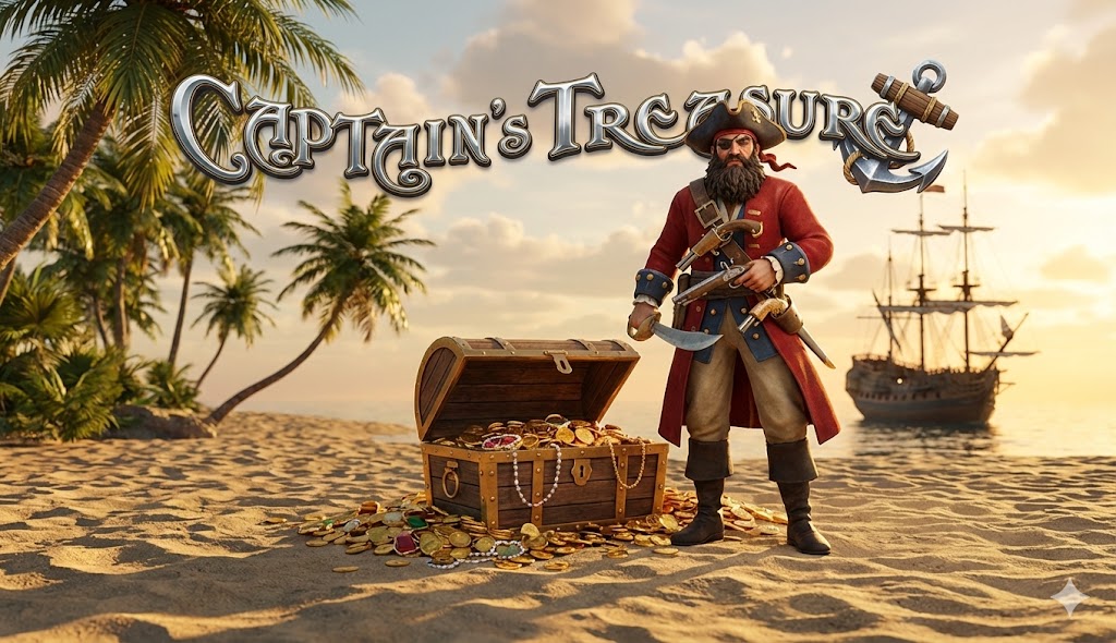 Captains Treasure - Play Online Slot Game at GoldenAura Casino