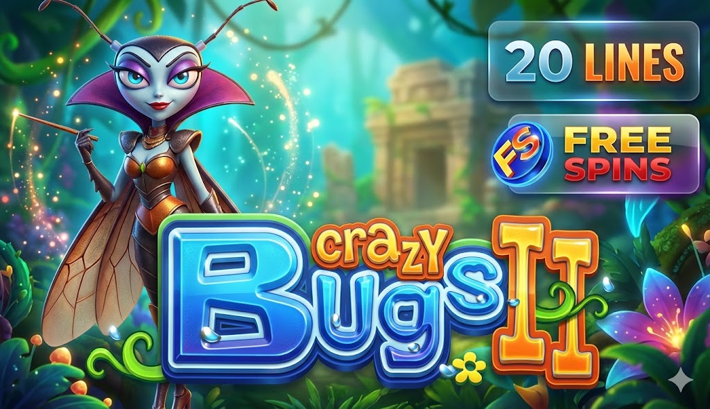 Crazy Bugs II - Play Online Slot Game at GoldenAura Casino