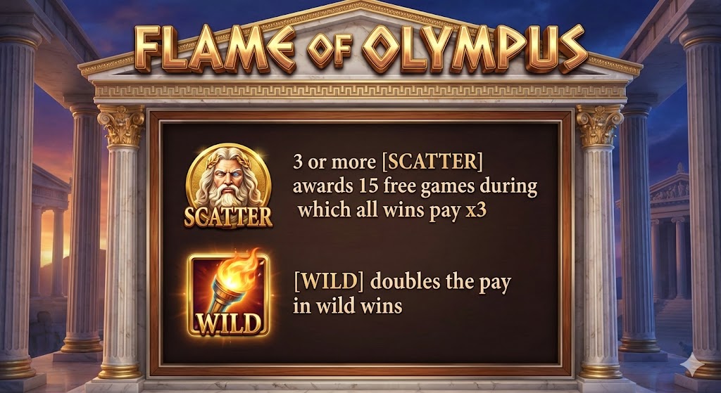 Flame Of Olympus - Play Online Slot Game at GoldenAura Casino