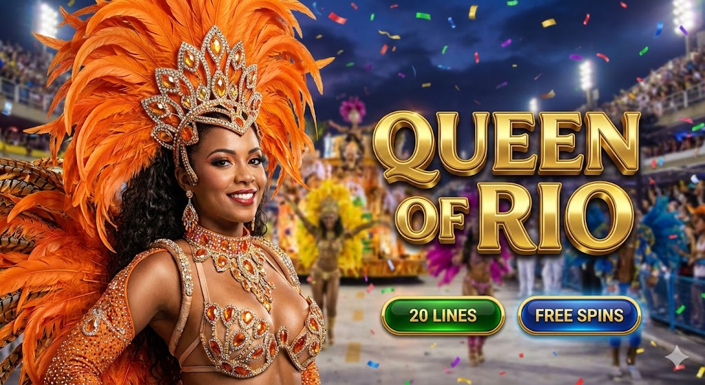 Queen of Rio - Play Online Slot Game at GoldenAura Casino
