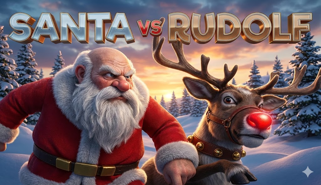 Santa vs Rudolph - Play Online Slot Game at GoldenAura Casino