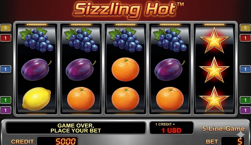 SizzlingHot - Play Online Slot Game at GoldenAura Casino