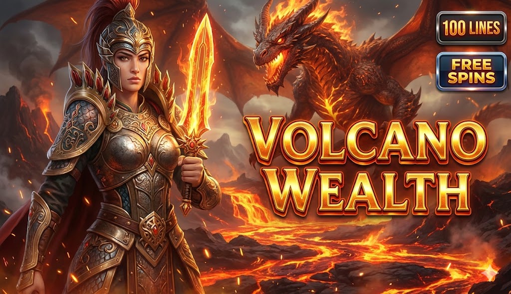 Volcano Wealth - Play Online Slot Game at GoldenAura Casino
